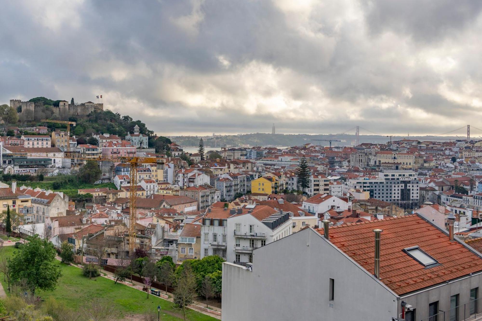 Magnificent flat with spectacular views in Graça Lisboa Exterior foto